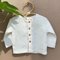 BUTTON DOWN SHIRT | HONEY GINGER STRIPE